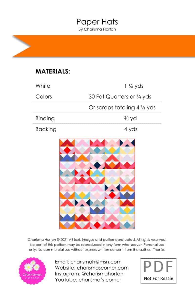 Pattern – Paper Hats