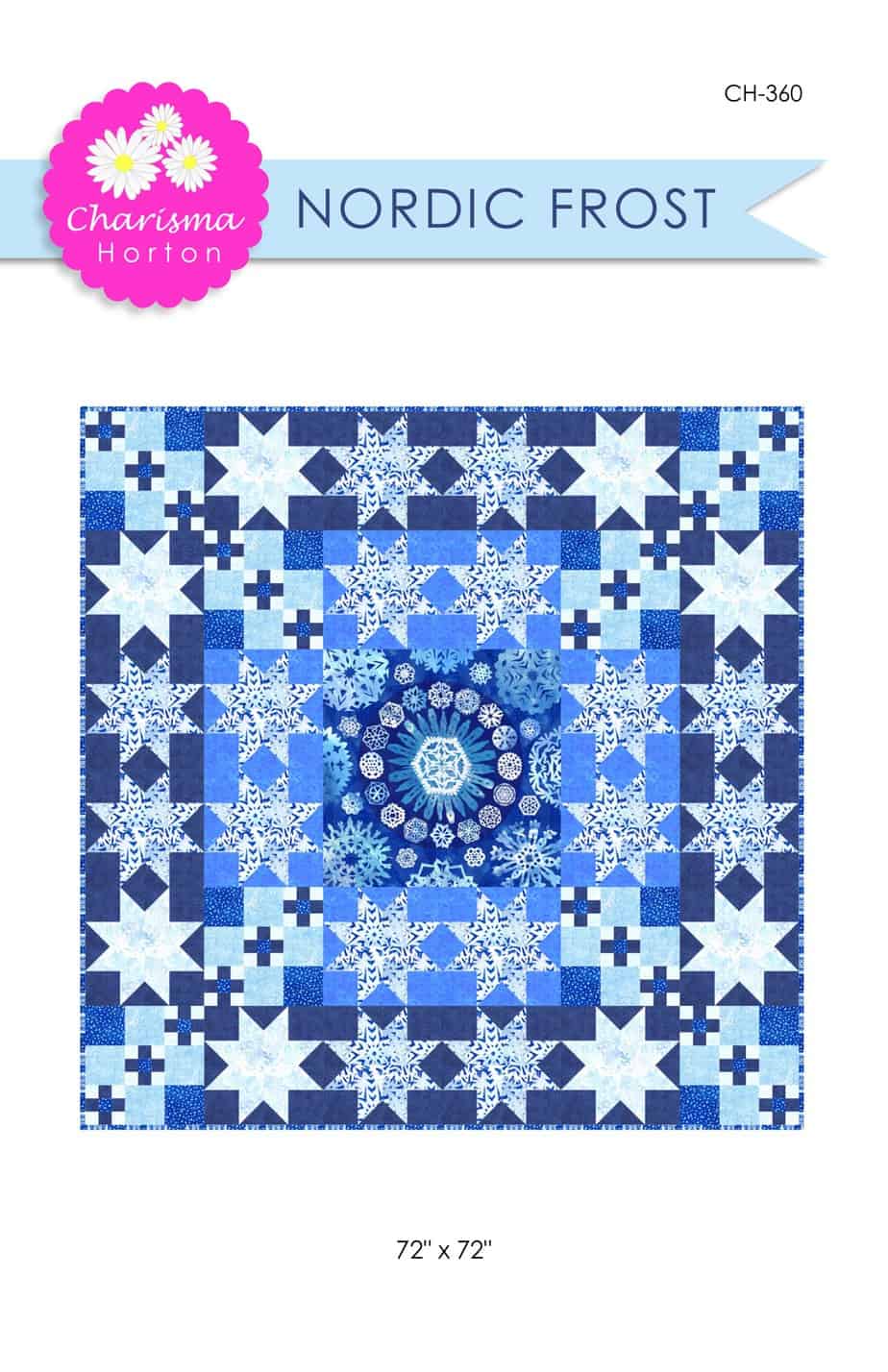 Digital Quilt Pattern Nordic Frost